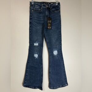 NWT Distressed Blue Age Flare Jeans, Size 1